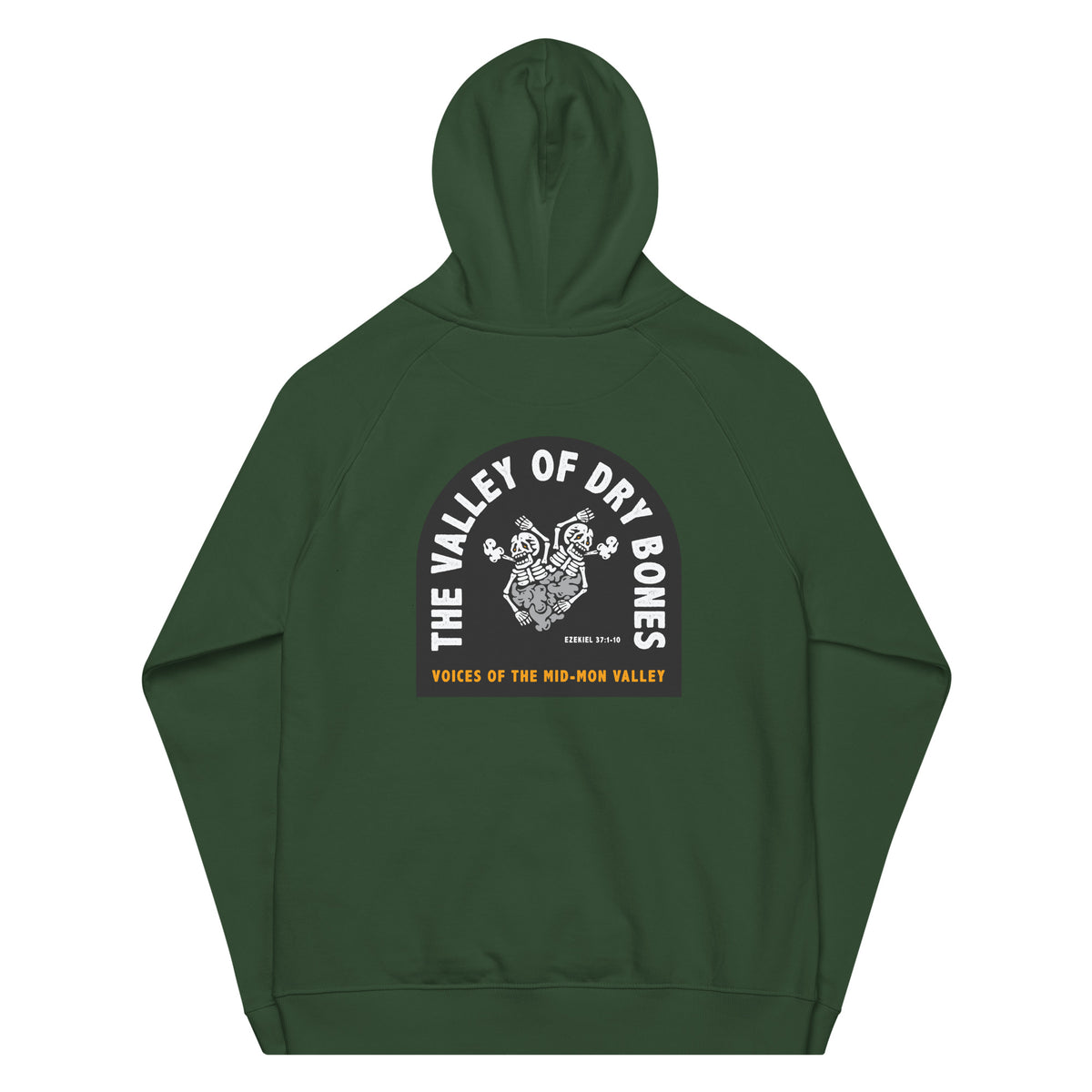 Dry Bones Unisex eco raglan hoodie