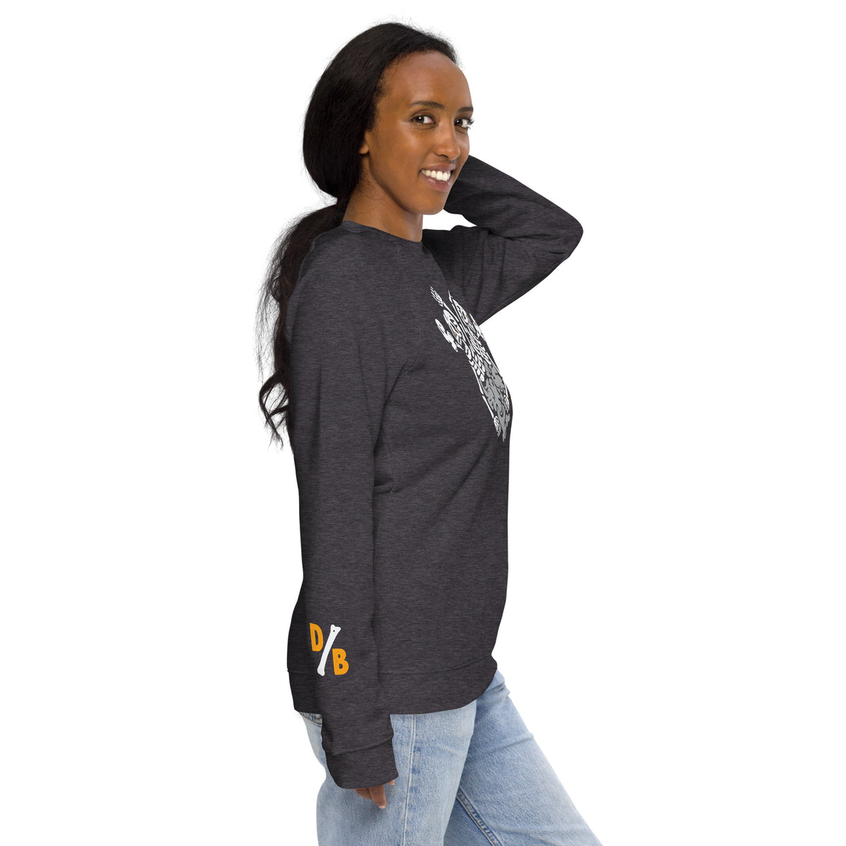 Dry Bones Unisex Organic raglan sweatshirt