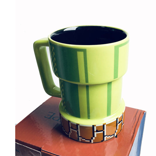 Mario Pixel Warp Tube Sewer Coffee Cup