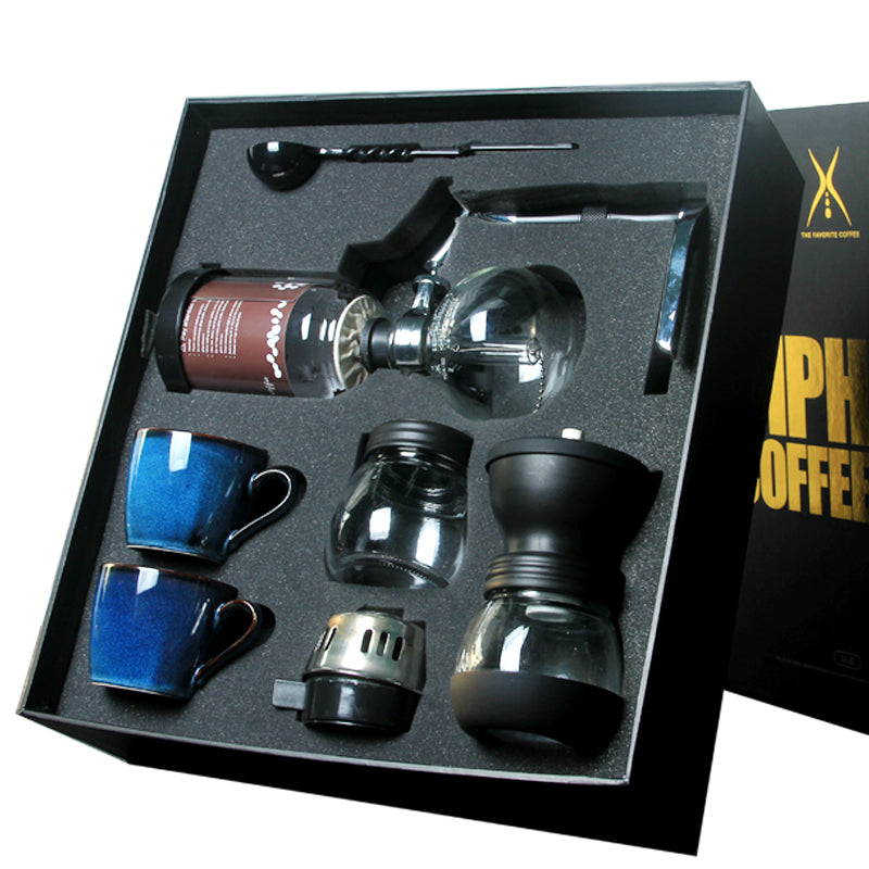 Siphon Pot Manual Coffee Grinder Set