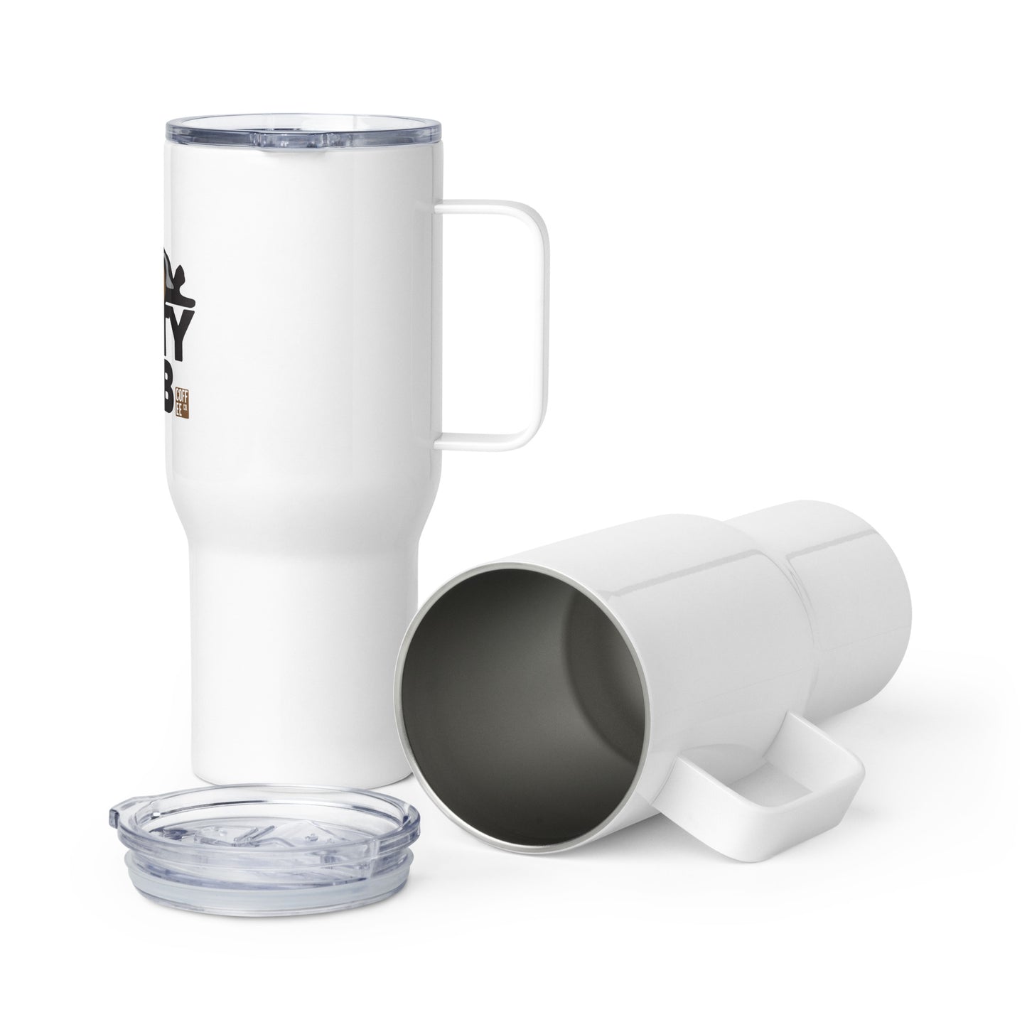 Empty Tomb Travel mug with a handle