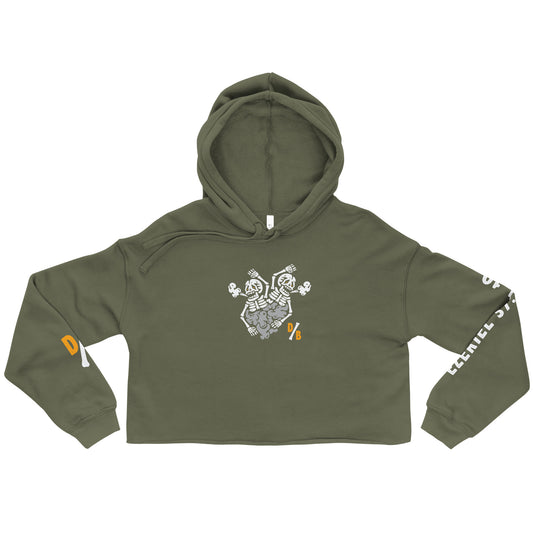 Dry Bones Ladies Crop Hoodie