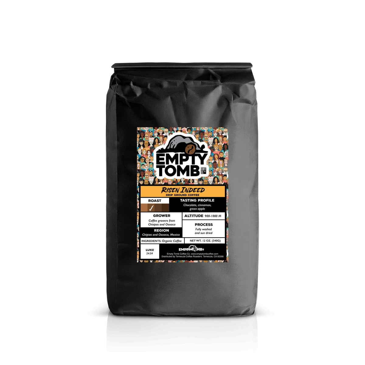 Risen Indeed: Medium Light Roast Organic Coffee